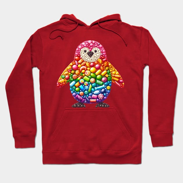 Candy Penguin Hoodie by sonnycosmics